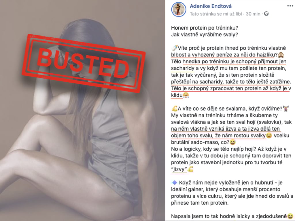 Jak je to ve skutečnosti s proteinem po tréninku? A jak vzniká informační chaos ve sportovní výživě v přímém přenosu?